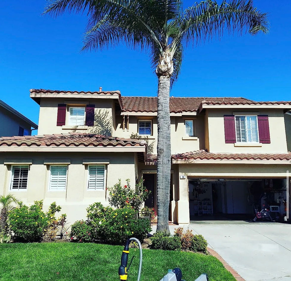 Anaheim home with freshly cleaned windows and water-fed pole equipment