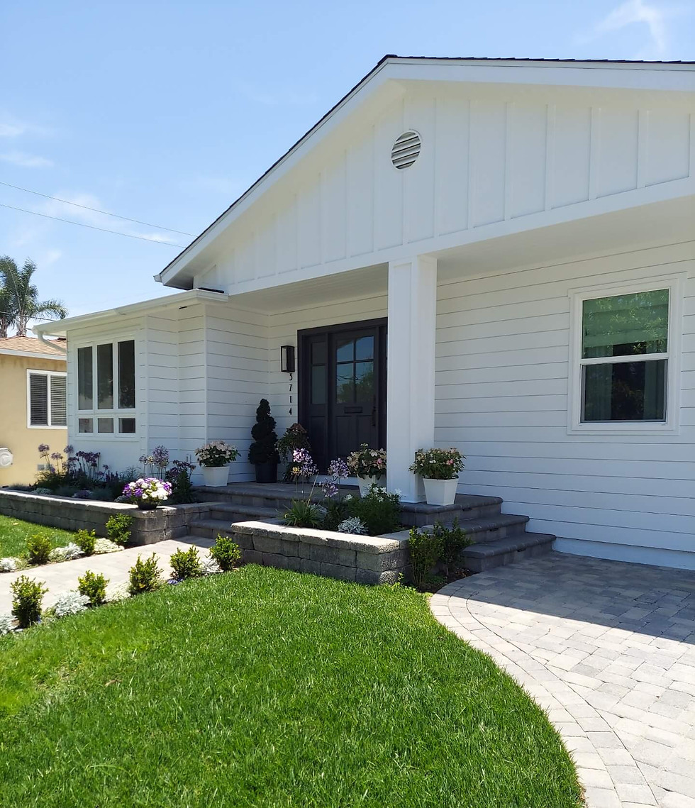 Home exterior with spotless windows cleaned by Shark Window Cleaning